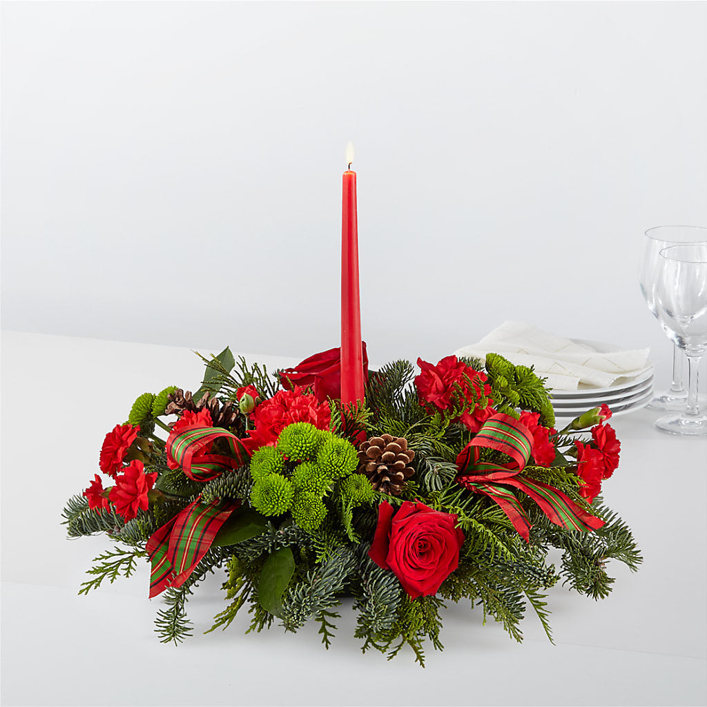 By the Candlelight Centerpiece – FELTY-ROLAND FLORIST & PLANT INC, Elizabethton TN
