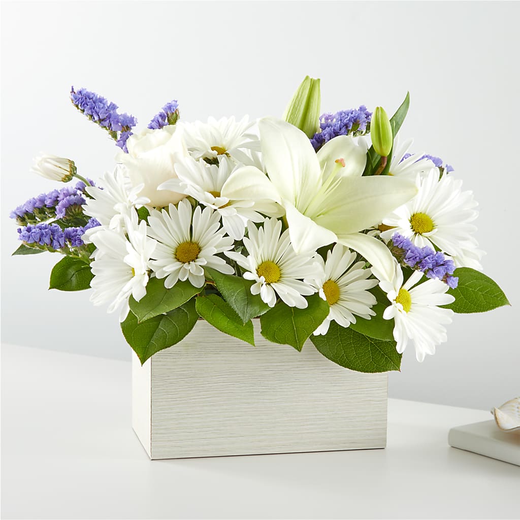 Beyond Blue Box Bouquet – FELTY-ROLAND FLORIST & PLANT INC, Elizabethton TN