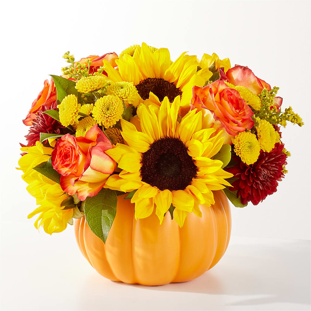 Golden Gourd Pumpkin Bouquet – FELTY-ROLAND FLORIST & PLANT INC, Elizabethton TN