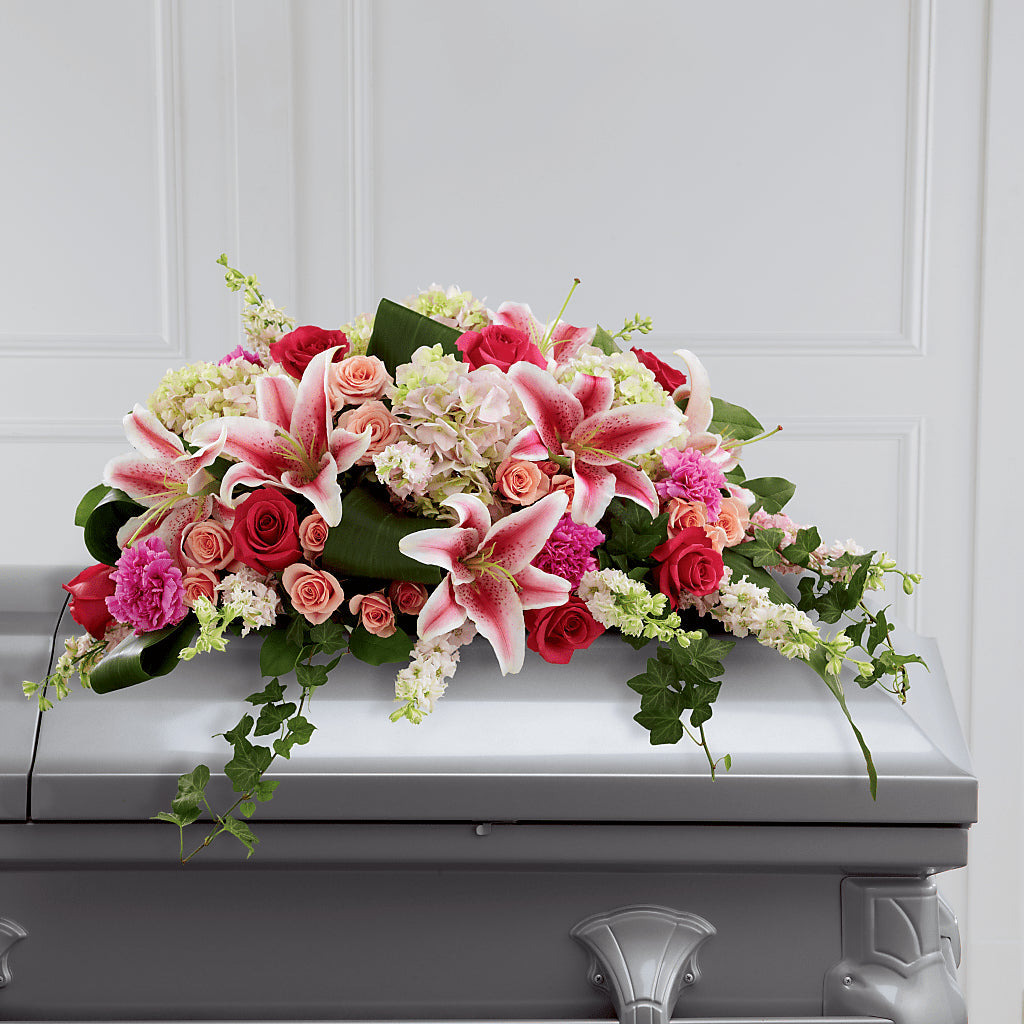 Splendid Grace Casket Spray – FELTY-ROLAND FLORIST & PLANT INC, Elizabethton TN