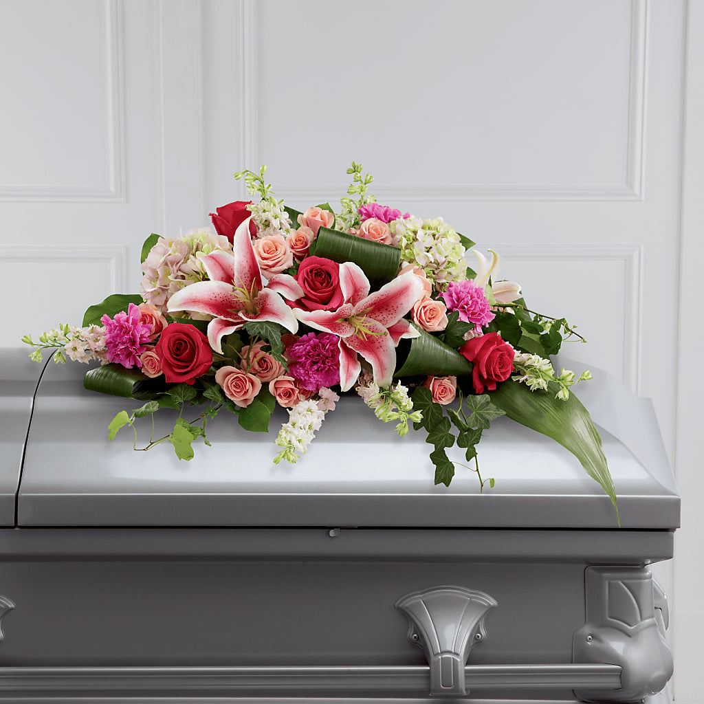 Splendid Grace Casket Spray – FELTY-ROLAND FLORIST & PLANT INC, Elizabethton TN