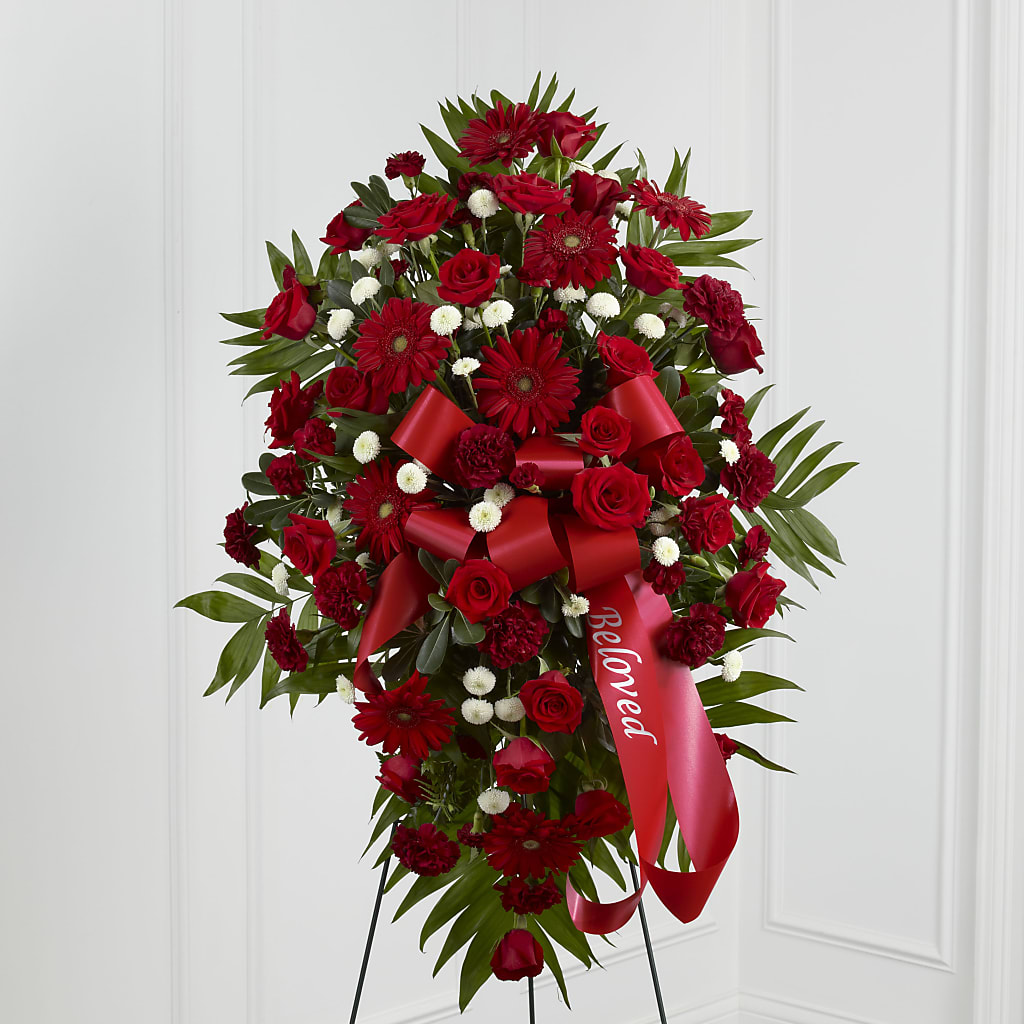 Treasured Memories Standing Spray – FELTY-ROLAND FLORIST & PLANT INC, Elizabethton TN
