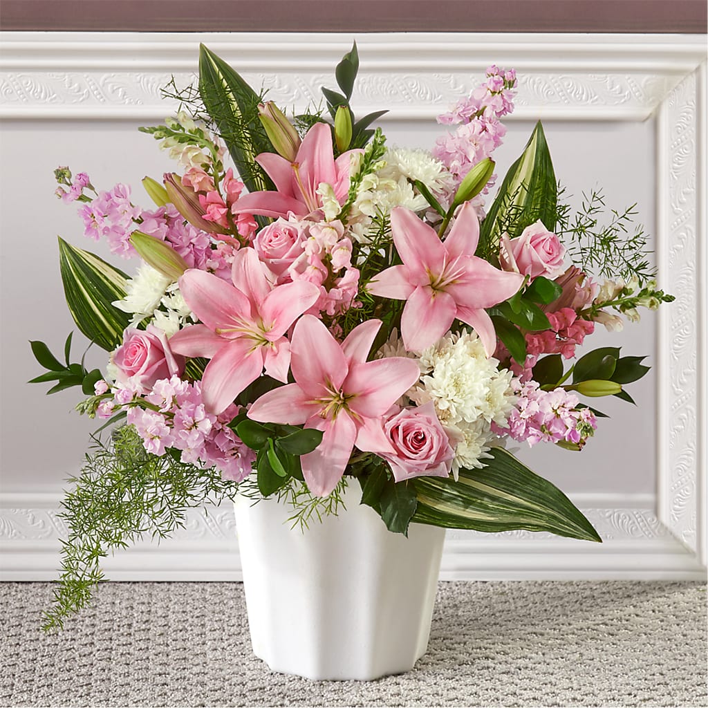 Simply Serene Floor Basket – FELTY-ROLAND FLORIST & PLANT INC, Elizabethton TN