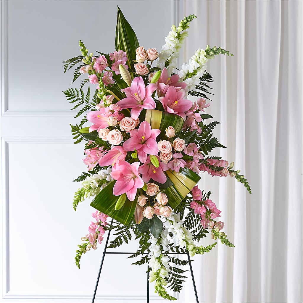 Elegant Embrace Standing Spray – FELTY-ROLAND FLORIST & PLANT INC, Elizabethton TN