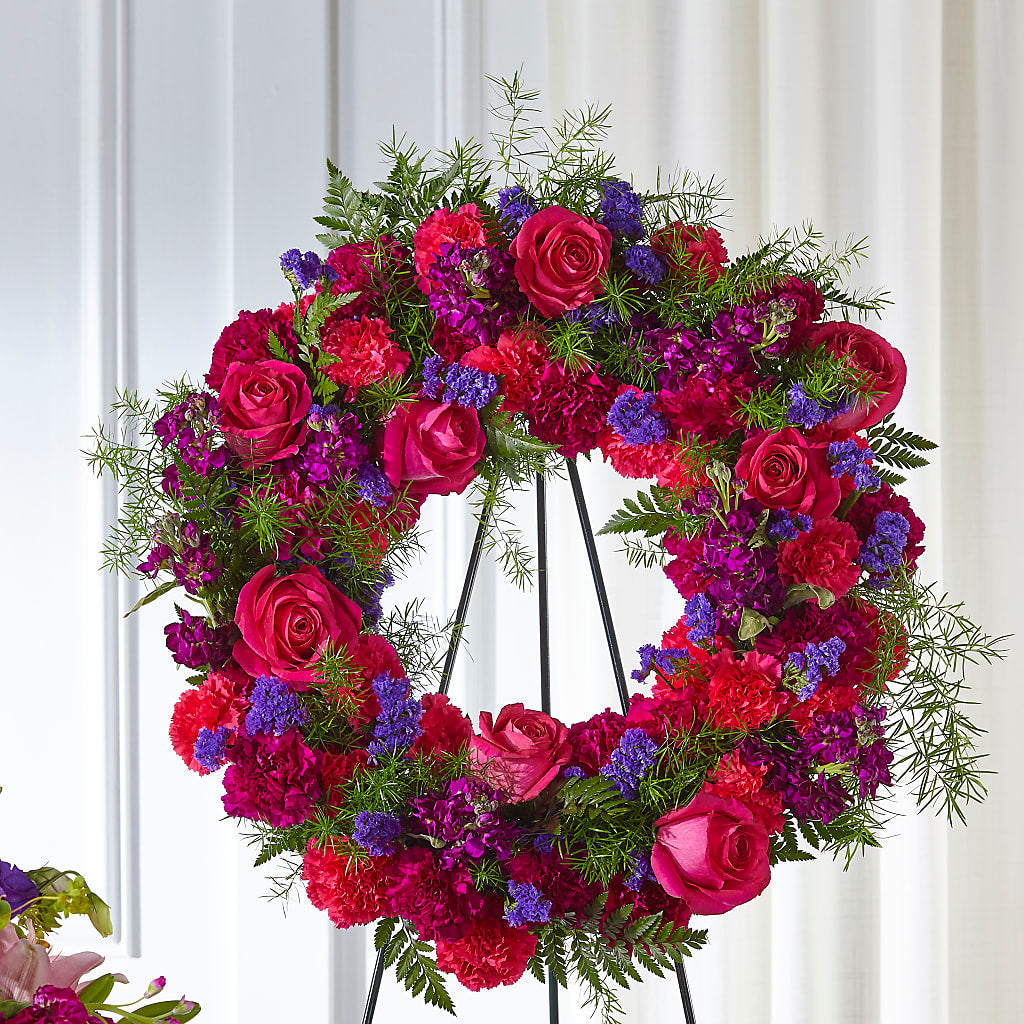 Calming Colors Wreath – FELTY-ROLAND FLORIST & PLANT INC, Elizabethton TN