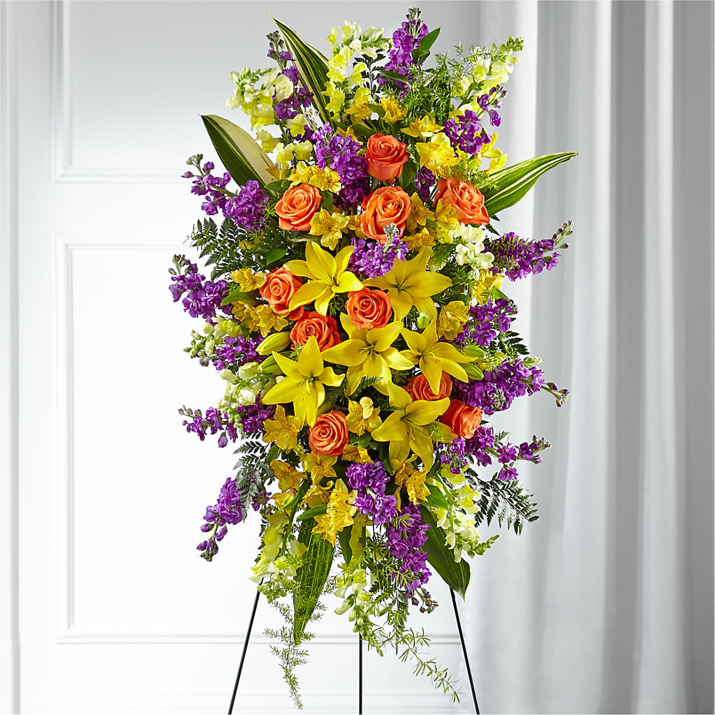 Thoughtful Prayers Standing Spray – FELTY-ROLAND FLORIST & PLANT INC, Elizabethton TN