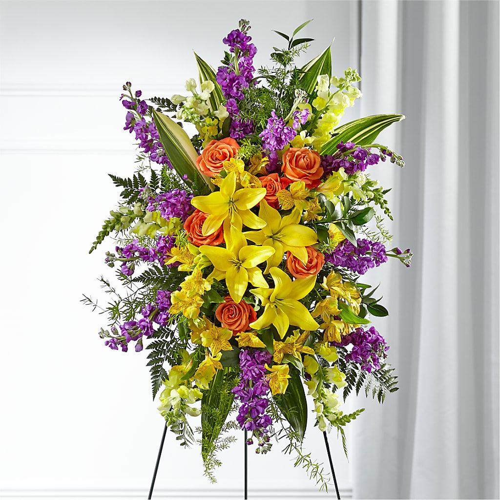 Thoughtful Prayers Standing Spray – FELTY-ROLAND FLORIST & PLANT INC, Elizabethton TN