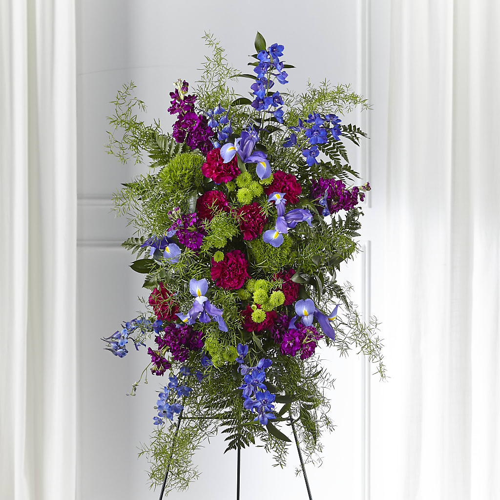 Heavenly Skies Standing Spray – FELTY-ROLAND FLORIST & PLANT INC, Elizabethton TN