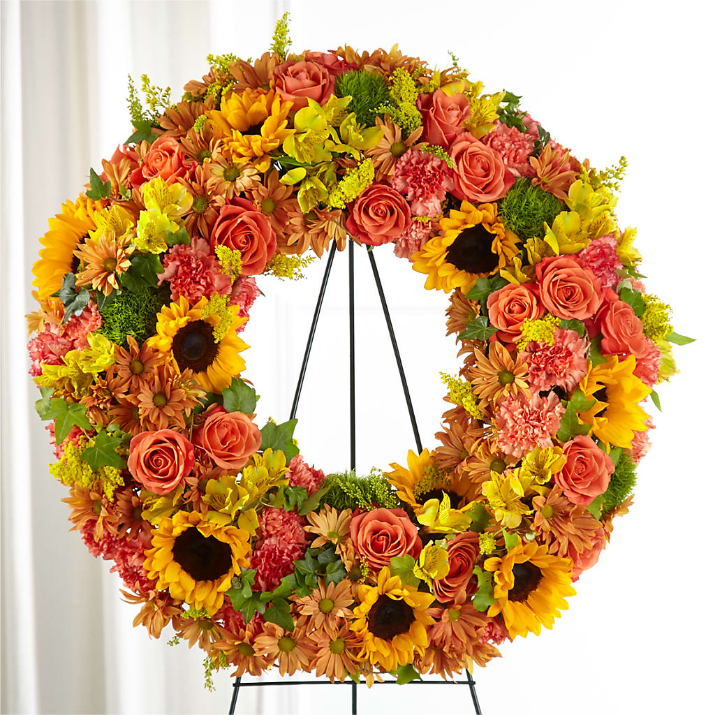 Autumnal Memories Wreath (Standard) – FELTY-ROLAND FLORIST & PLANT INC, Elizabethton TN