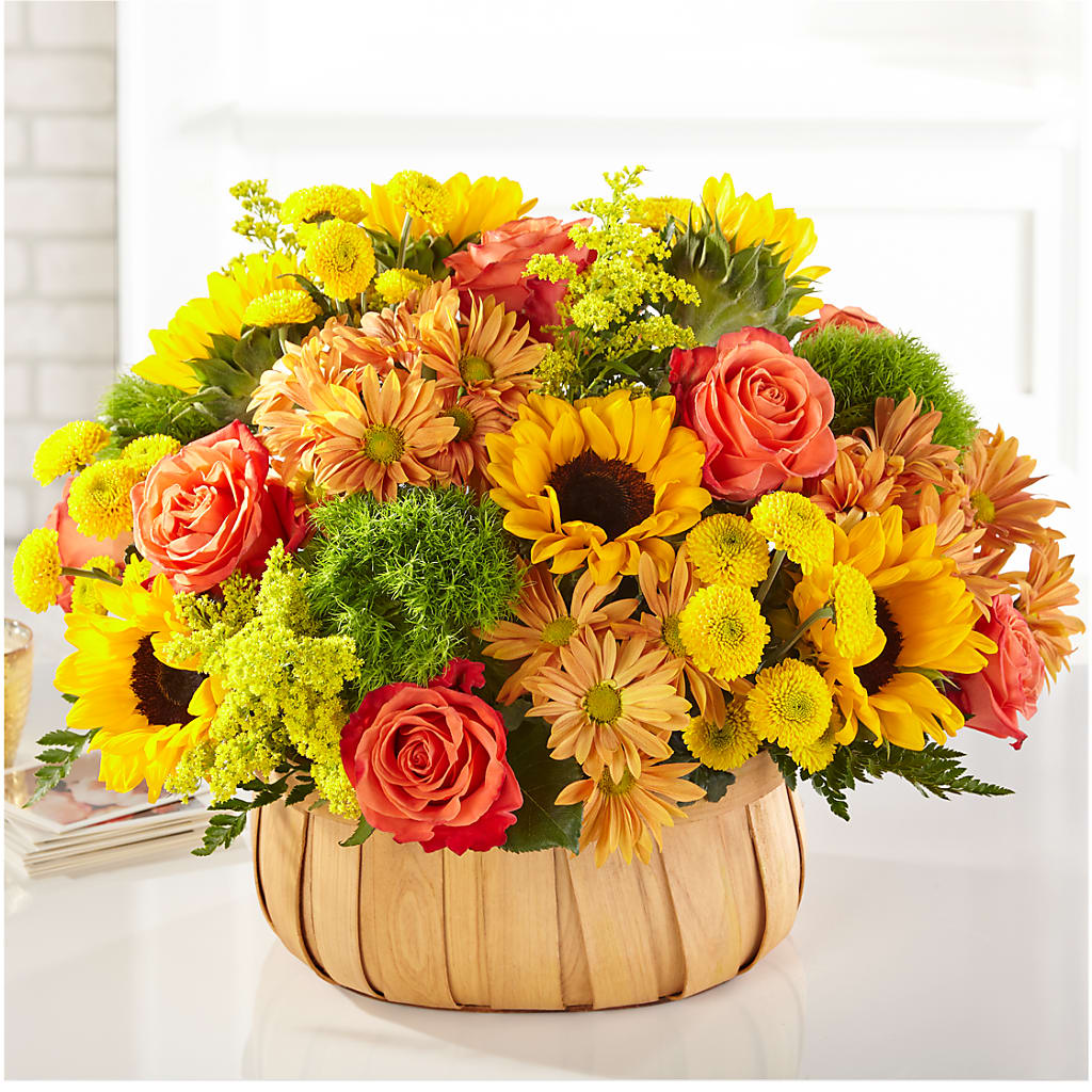 Harvest Sunflower Basket – FELTY-ROLAND FLORIST & PLANT INC, Elizabethton TN