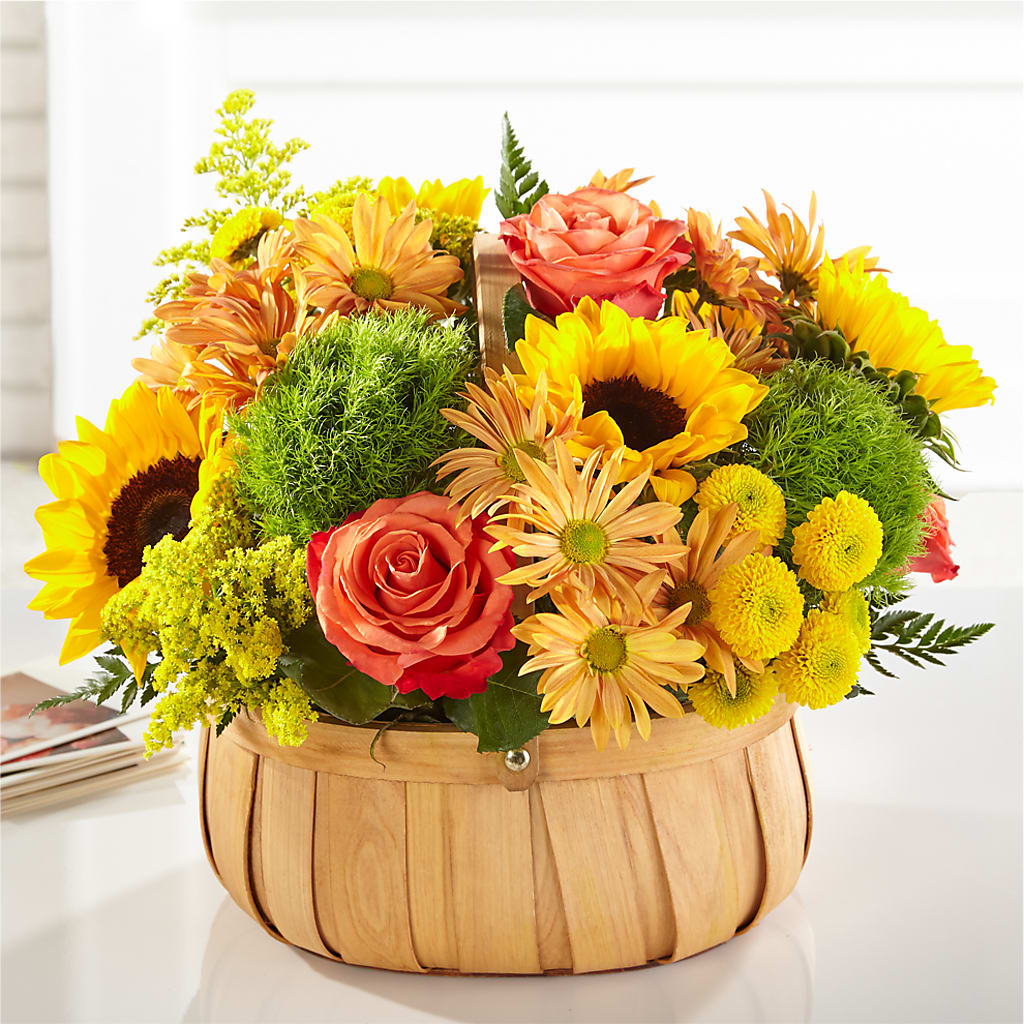 Harvest Sunflower Basket – FELTY-ROLAND FLORIST & PLANT INC, Elizabethton TN