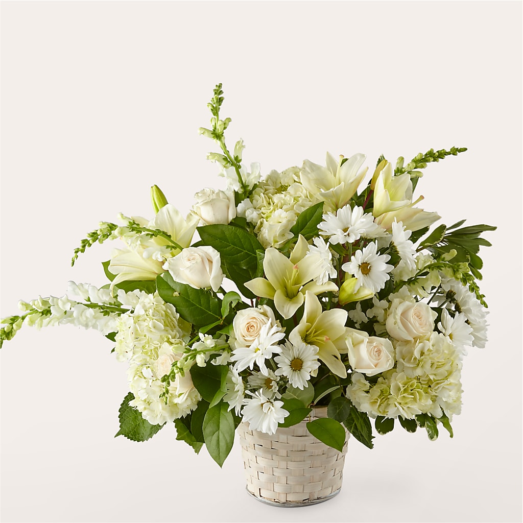 Ivory Elegance Floral Basket – FELTY-ROLAND FLORIST & PLANT INC, Elizabethton TN