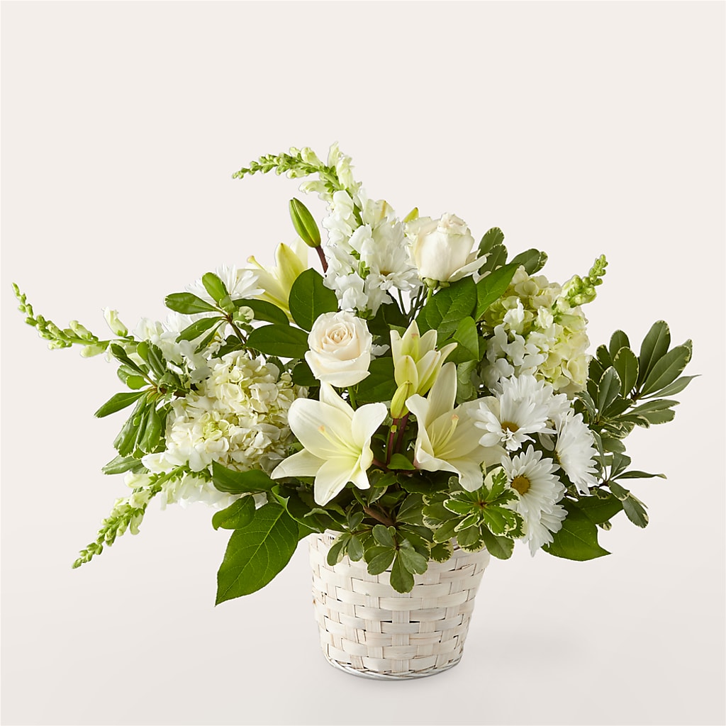 Ivory Elegance Floral Basket – FELTY-ROLAND FLORIST & PLANT INC, Elizabethton TN
