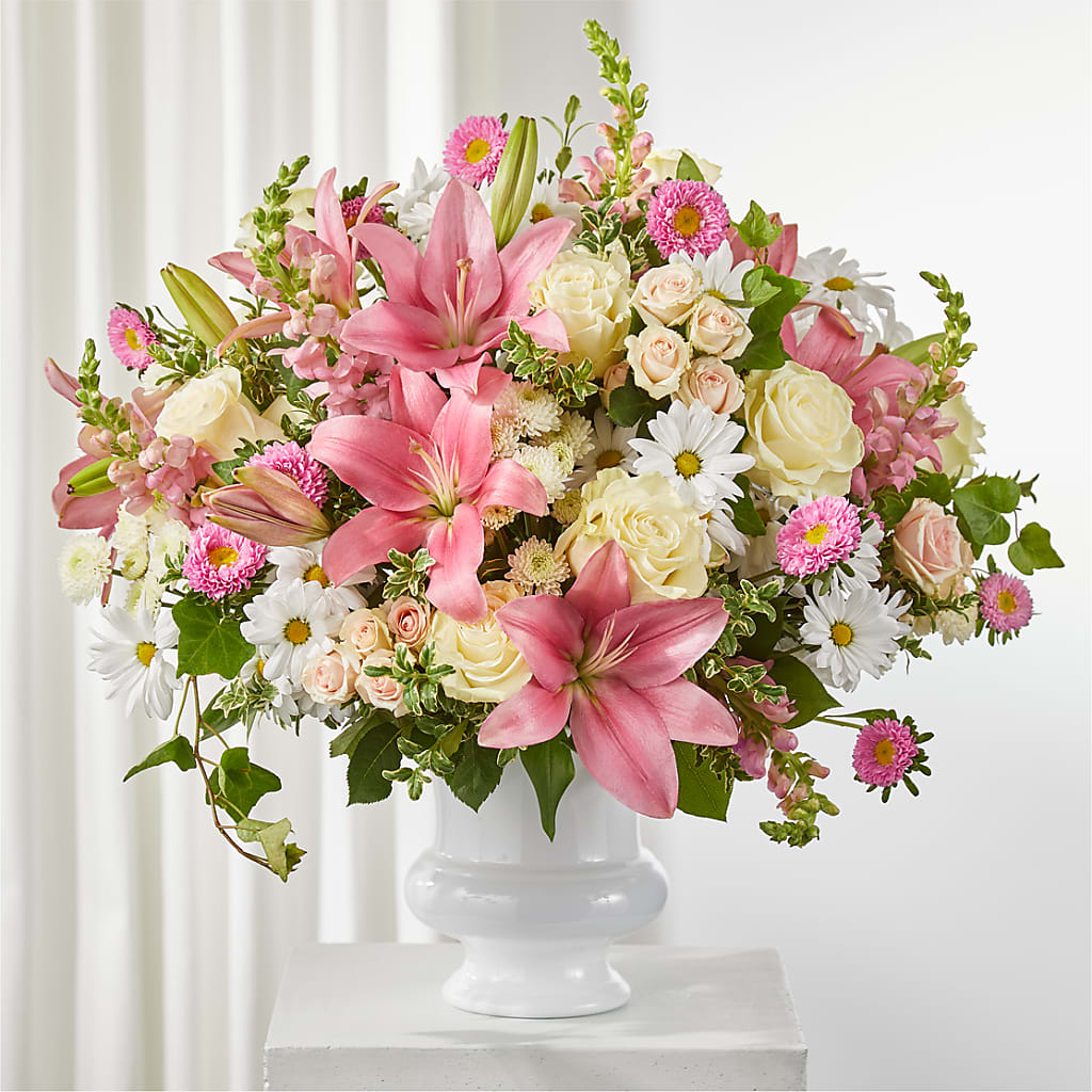 Empathetic Blooms Urn Arrangement – FELTY-ROLAND FLORIST & PLANT INC, Elizabethton TN