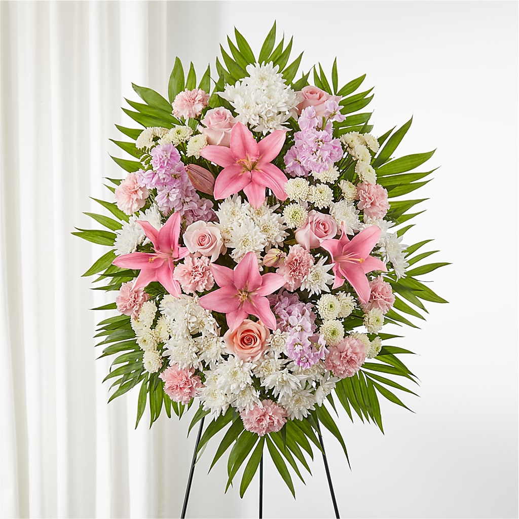 Offering Solace Standing Spray – FELTY-ROLAND FLORIST & PLANT INC, Elizabethton TN