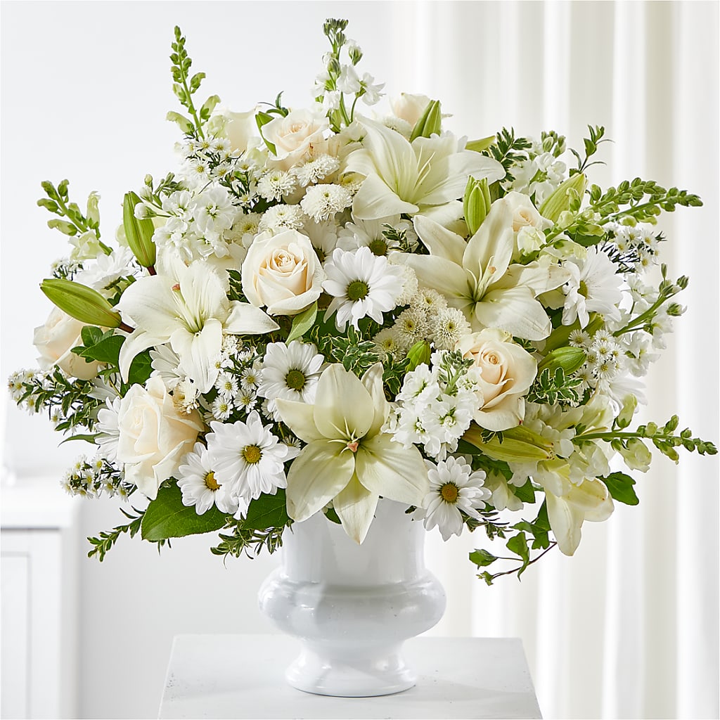 Uplifting Urn Arrangement – FELTY-ROLAND FLORIST & PLANT INC, Elizabethton TN
