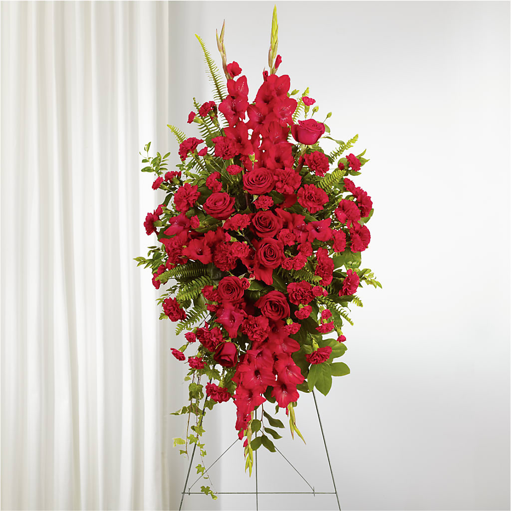 From the Heart Standing Spray – FELTY-ROLAND FLORIST & PLANT INC, Elizabethton TN
