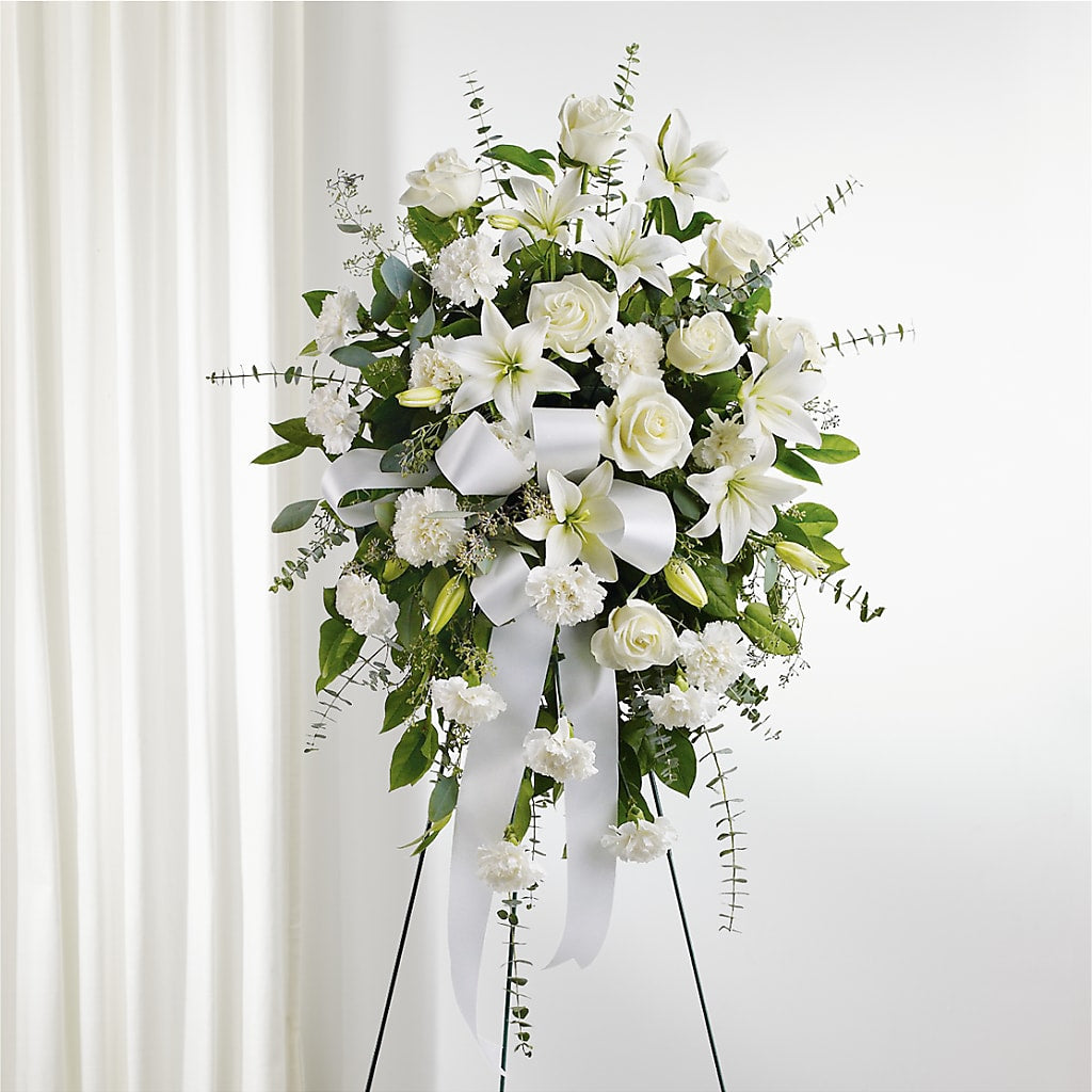 With Care Standing Spray – FELTY-ROLAND FLORIST & PLANT INC, Elizabethton TN