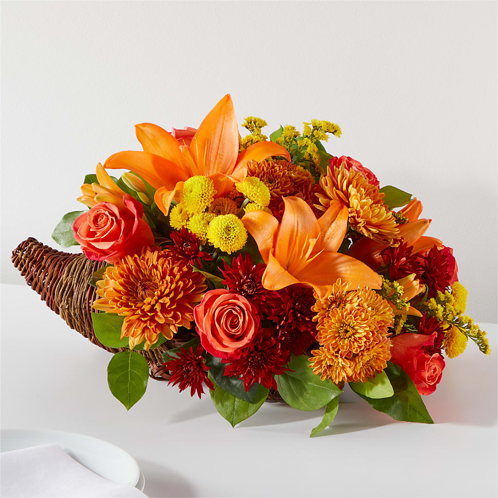 Bouquet of Blessings Cornucopia – FELTY-ROLAND FLORIST & PLANT INC, Elizabethton TN