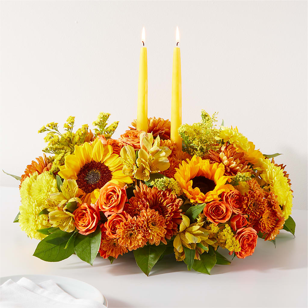 Autumn Harmony Centerpiece – FELTY-ROLAND FLORIST & PLANT INC, Elizabethton TN