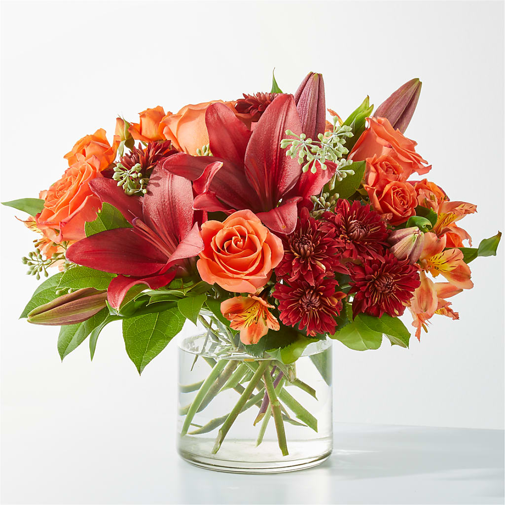 Crimson Leaves Bouquet – FELTY-ROLAND FLORIST & PLANT INC, Elizabethton TN