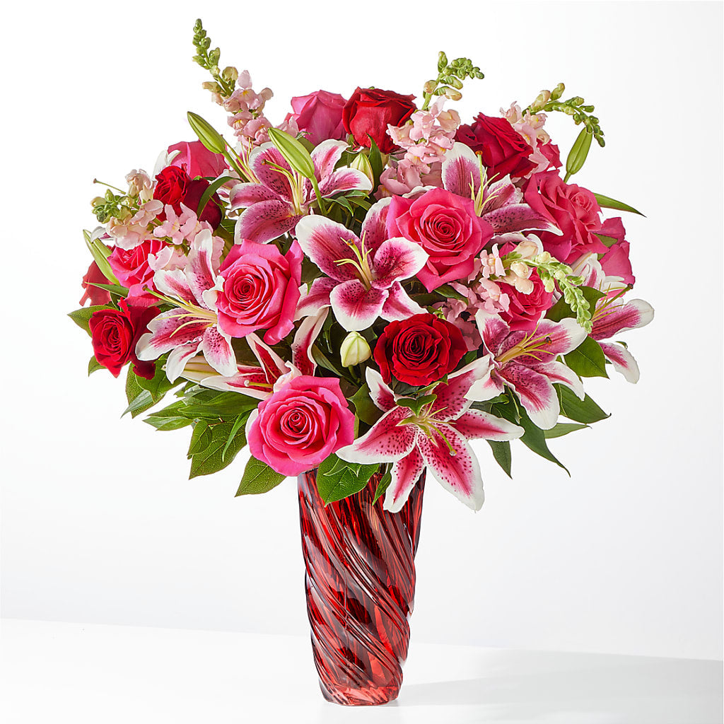 Always You Bouquet with Luxe Swirl Vase – FELTY-ROLAND FLORIST & PLANT INC, Elizabethton TN