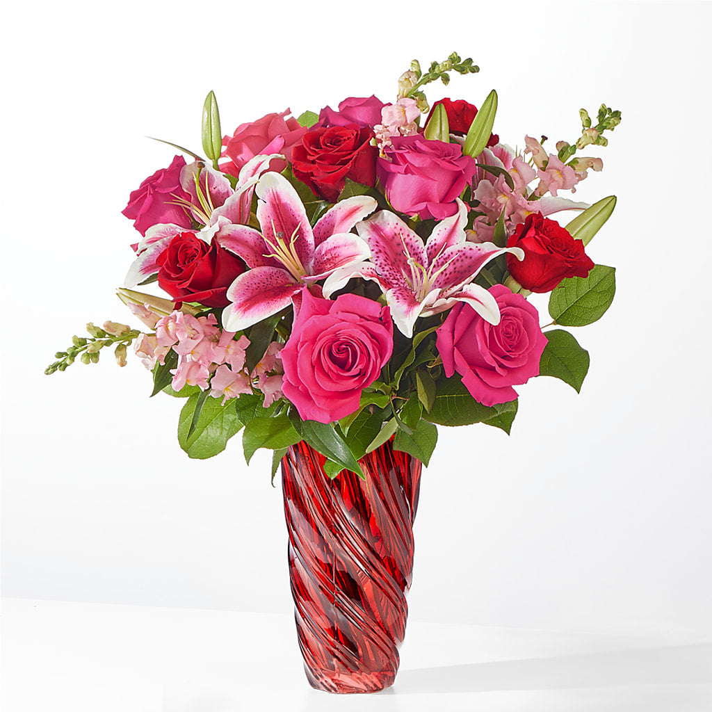 Always You Bouquet with Luxe Swirl Vase – FELTY-ROLAND FLORIST & PLANT INC, Elizabethton TN