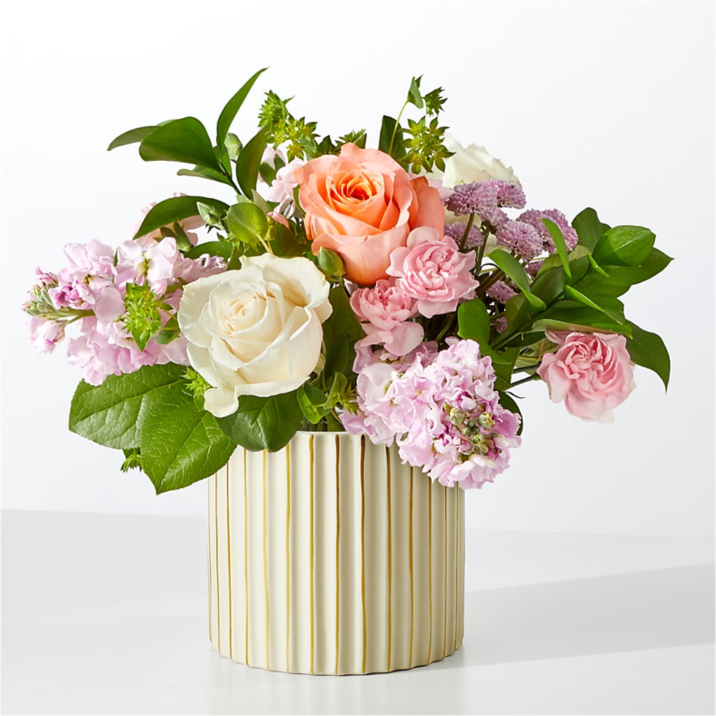 French Market Bouquet with Ivory Vase – FELTY-ROLAND FLORIST & PLANT INC, Elizabethton TN