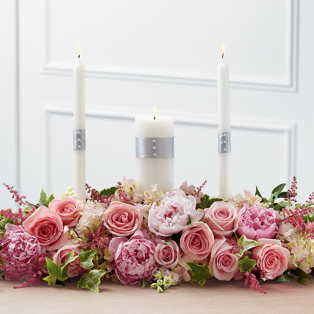 Worldwide Romance Unity Candle Arrangement – FELTY-ROLAND FLORIST & PLANT INC, Elizabethton TN