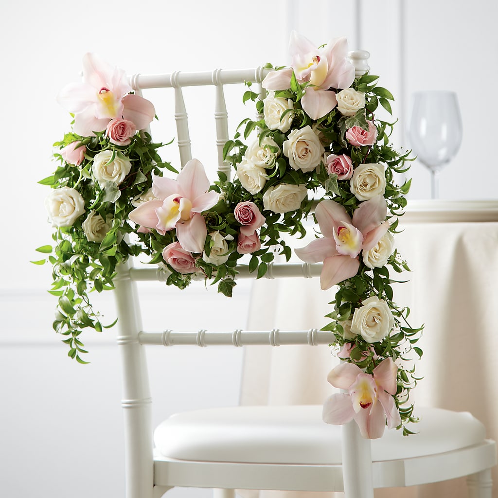 Orchid Rose Chair Décor – FELTY-ROLAND FLORIST & PLANT INC, Elizabethton TN