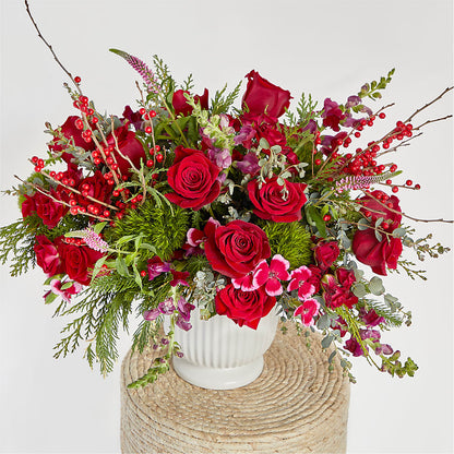 Big Red Bow Bouquet – FELTY-ROLAND FLORIST & PLANT INC, Elizabethton TN