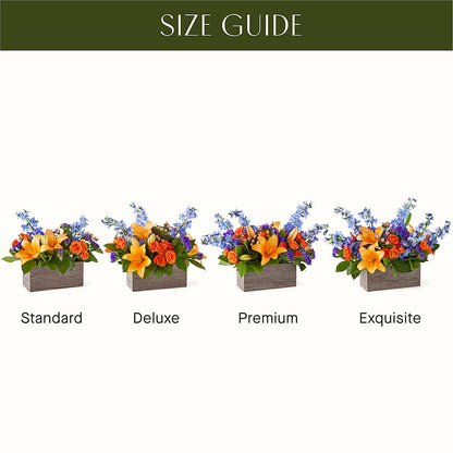 Radiant Citrus Box Bouquet – FELTY-ROLAND FLORIST & PLANT INC, Elizabethton TN