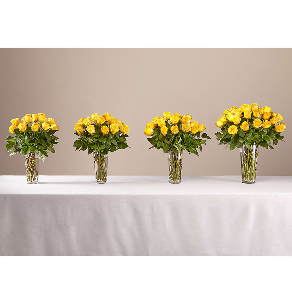 Long Stem Yellow Rose Bouquet – FELTY-ROLAND FLORIST & PLANT INC, Elizabethton TN
