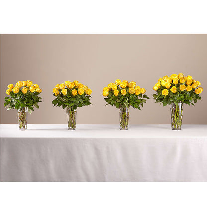 Long Stem Yellow Rose Bouquet – FELTY-ROLAND FLORIST & PLANT INC, Elizabethton TN