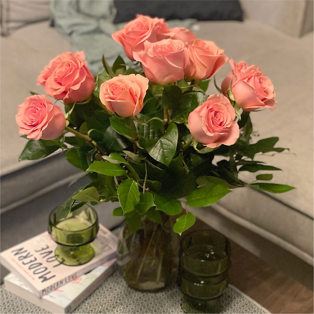 Long Stem Pink Rose Bouquet – FELTY-ROLAND FLORIST & PLANT INC, Elizabethton TN