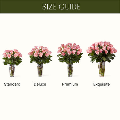Long Stem Pink Rose Bouquet – FELTY-ROLAND FLORIST & PLANT INC, Elizabethton TN