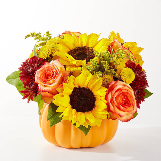 Golden Gourd Pumpkin Bouquet – FELTY-ROLAND FLORIST & PLANT INC, Elizabethton TN