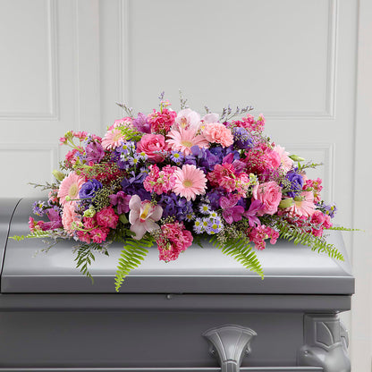 Glorious Garden Casket Spray – FELTY-ROLAND FLORIST & PLANT INC, Elizabethton TN
