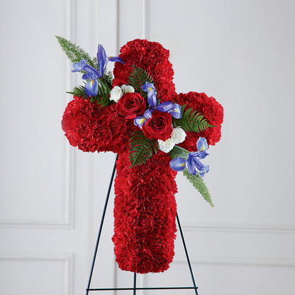 Faithful Hero Floral Cross – FELTY-ROLAND FLORIST & PLANT INC, Elizabethton TN