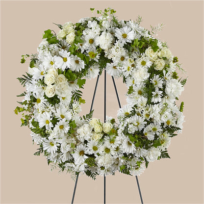 Faithful Wishes Wreath – FELTY-ROLAND FLORIST & PLANT INC, Elizabethton TN