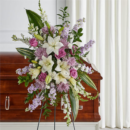 Grateful Hearts Standing Spray – FELTY-ROLAND FLORIST & PLANT INC, Elizabethton TN