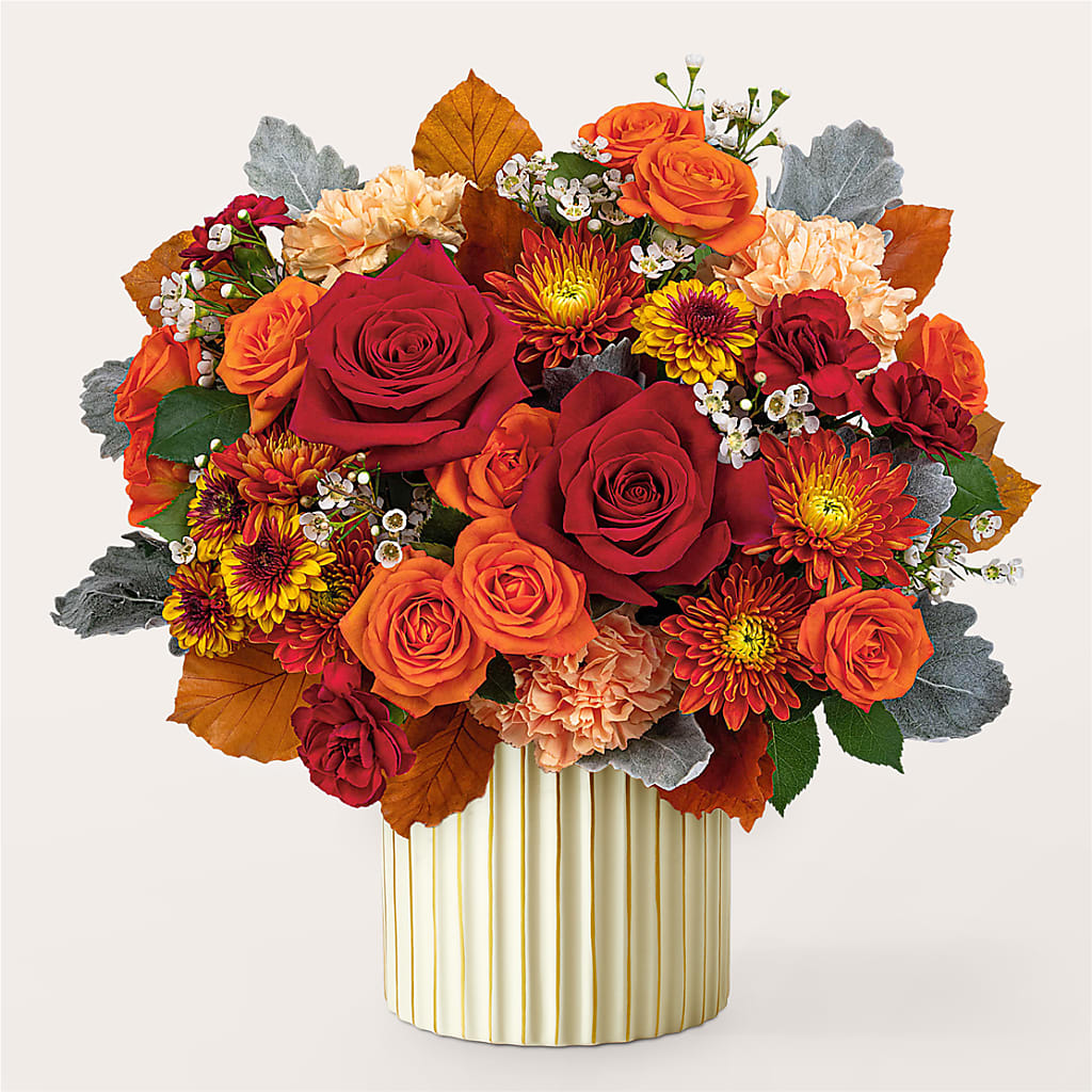 Merlot Bouquet with Ivory Vase – FELTY-ROLAND FLORIST & PLANT INC, Elizabethton TN