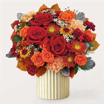 Merlot Bouquet with Ivory Vase – FELTY-ROLAND FLORIST & PLANT INC, Elizabethton TN