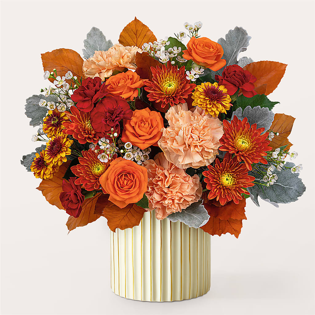 Merlot Bouquet with Ivory Vase – FELTY-ROLAND FLORIST & PLANT INC, Elizabethton TN
